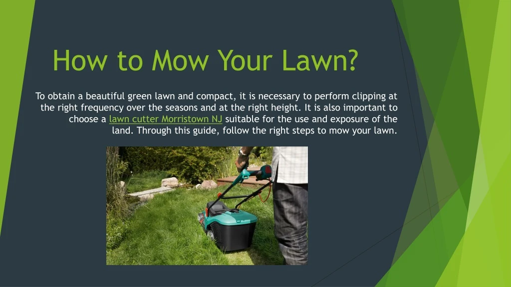 how to mow your lawn