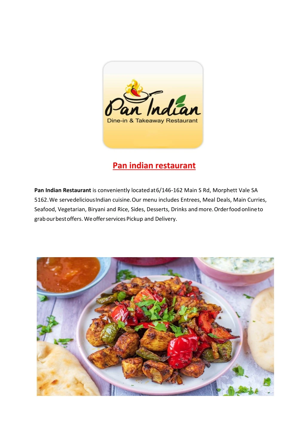 pan indian restaurant