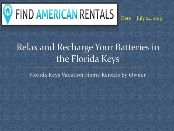 Relax and Recharge Your Batteries in the Florida Keys