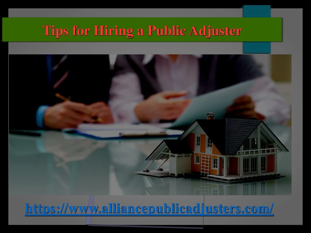 tips for hiring a public adjuster