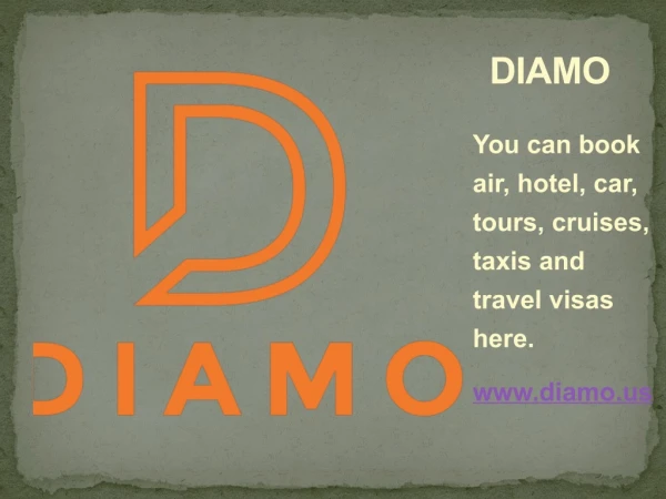 You can book air, hotel, car, tours, cruises, taxis and travel visas here.
