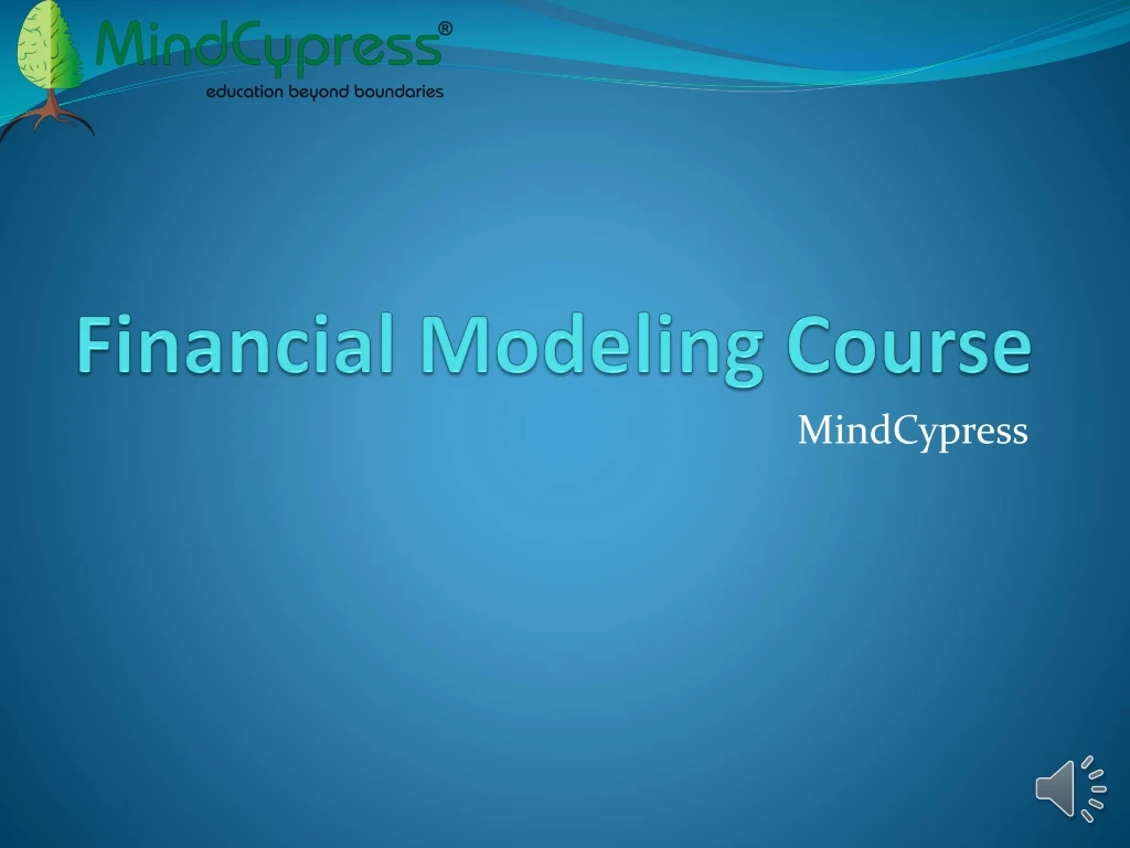 financial modeling course