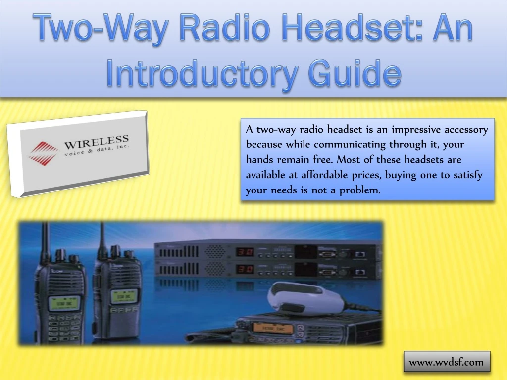two way radio headset an introductory guide