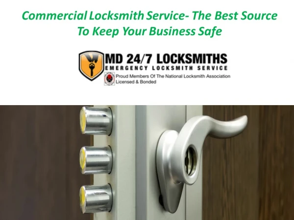 Commercial Locksmith in Maryland and Baltimore