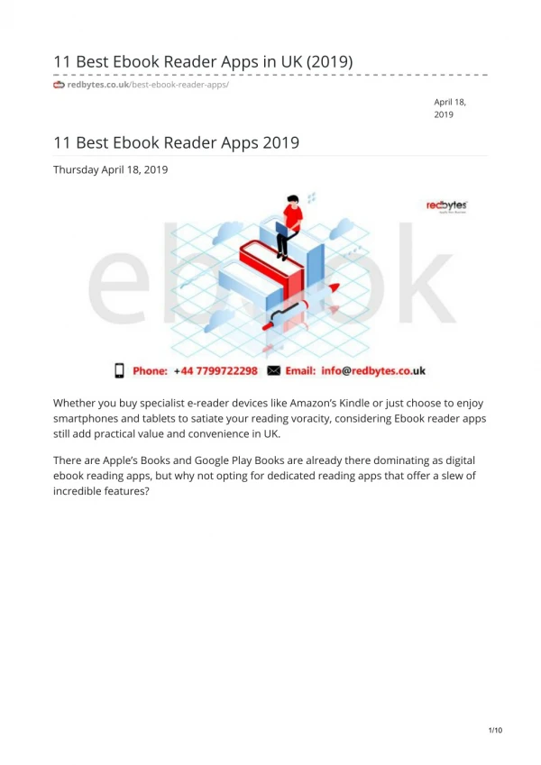 11 Best Ebook Reader Apps 2019