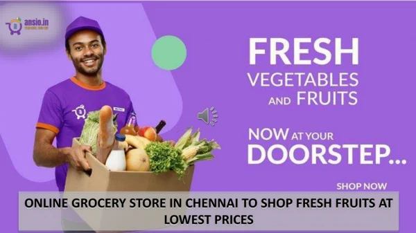 Order groceries store in Chennai to shop fresh fruits at lowest prices