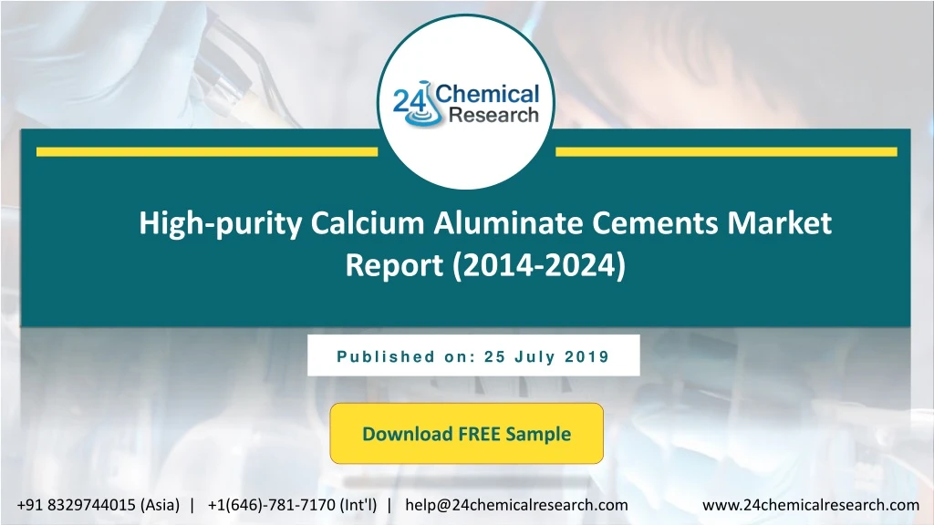 high purity calcium aluminate cements market