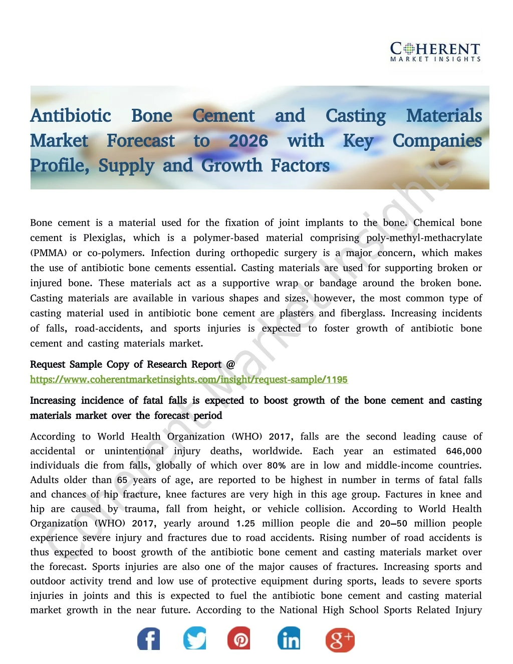 antibiotic bone cement and casting materials