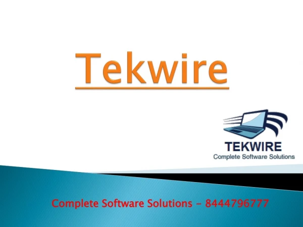 Tekwire | Complete Best Software Solutions | 844-479-6777