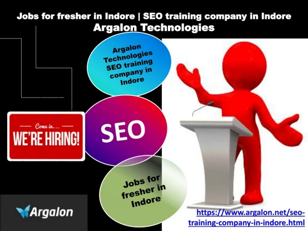 Jobs for fresher in Indore | SEO training company in Indore