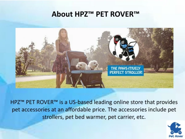 Get affordable and quality Pet Strollers provided by HPZ Pet Rover