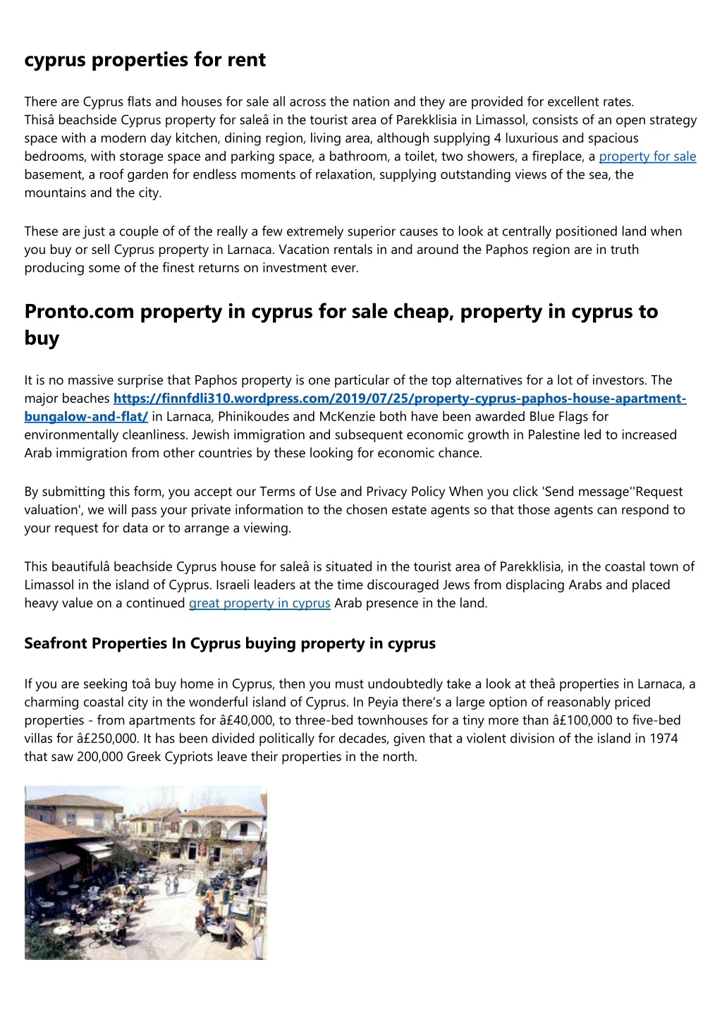cyprus properties for rent