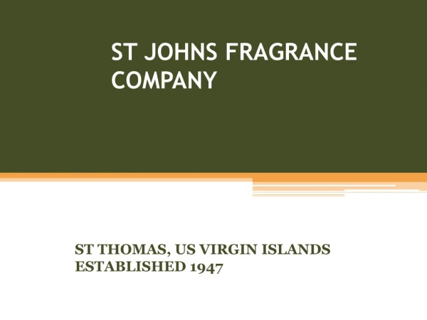 St johns bay rum Scents