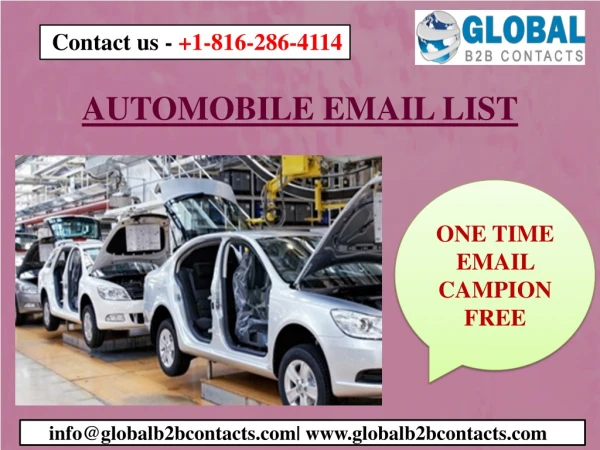 AUTOMOBILE EMAIL LIST