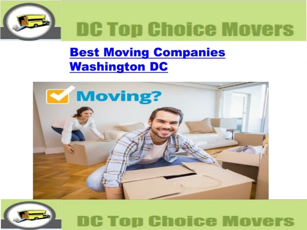Best Movering Company in Washington DC