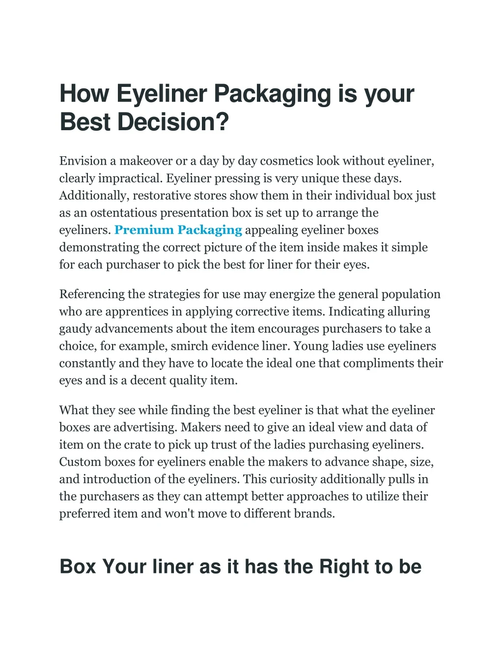 how eyeliner packaging is your best decision
