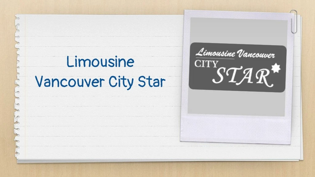 limousine vancouver city star