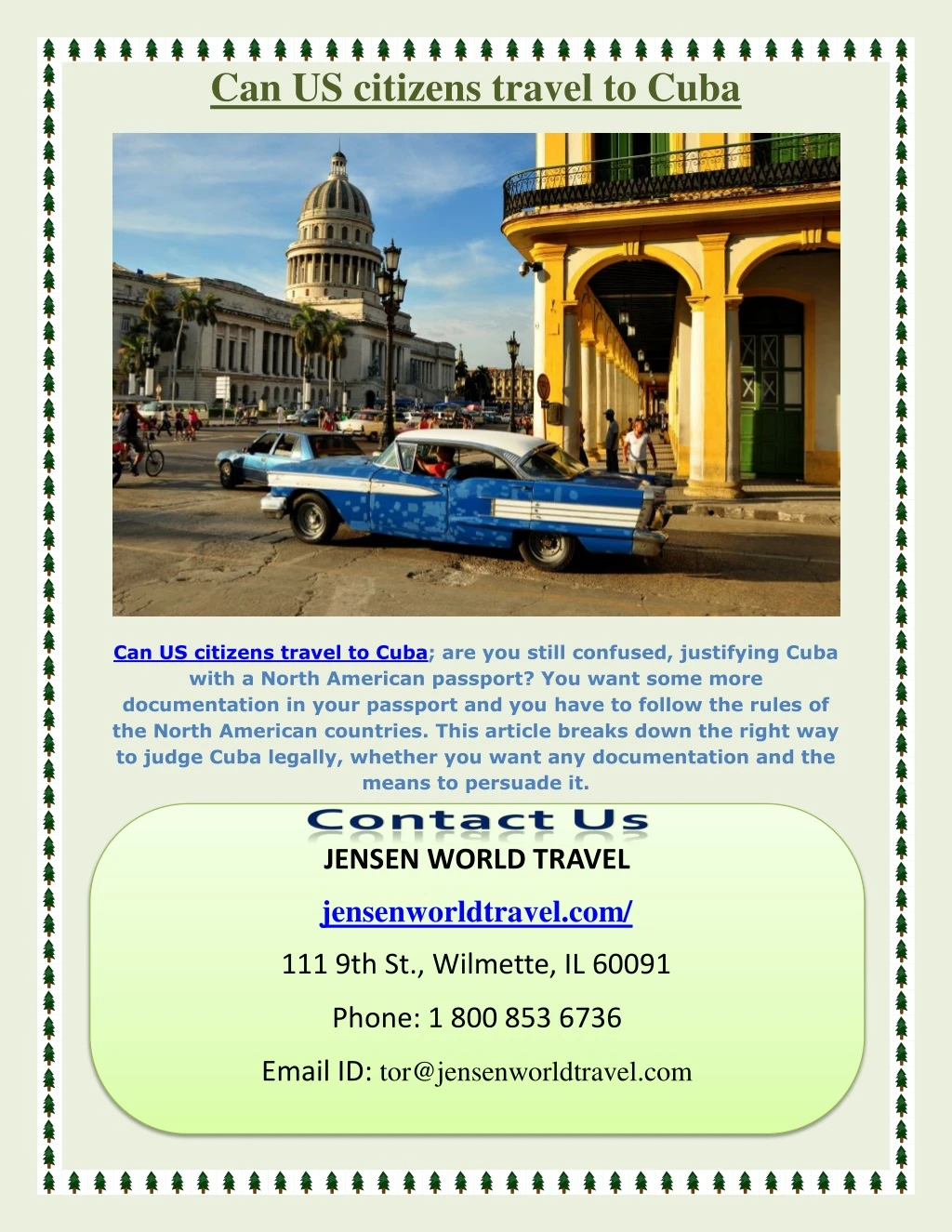 can us citizens travel to cuba