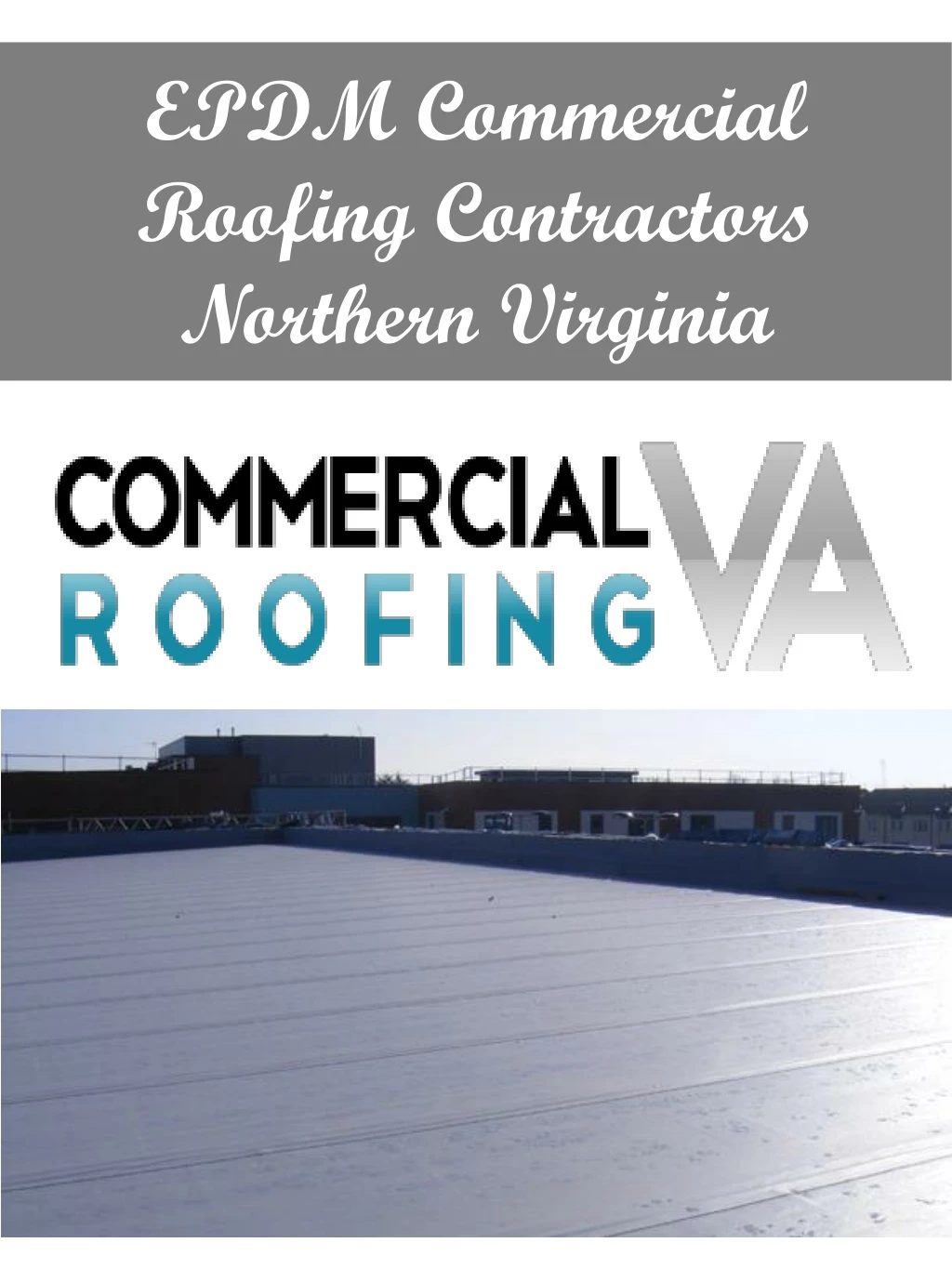 epdm commercial roofing contractors northern virginia
