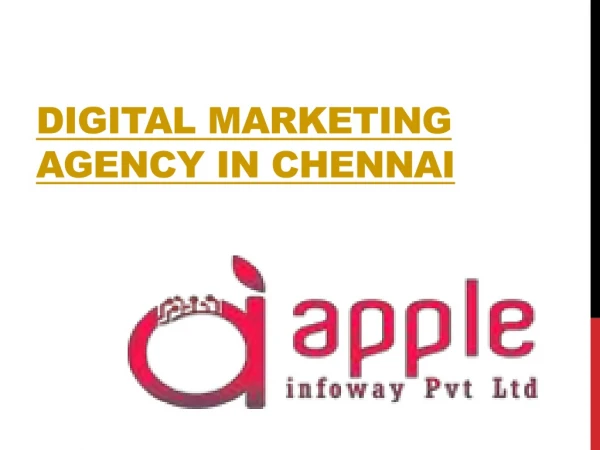 Best Digital Marketing Training service in Chennai