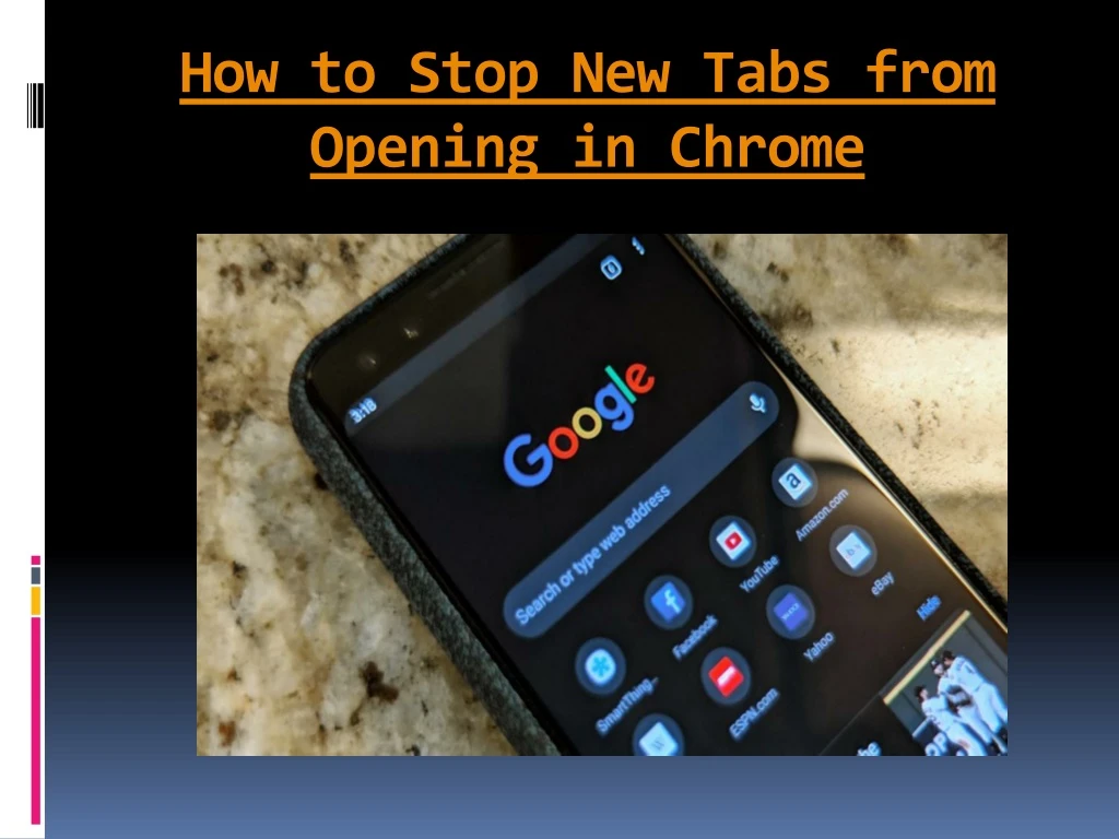 how to stop new tabs from opening in chrome