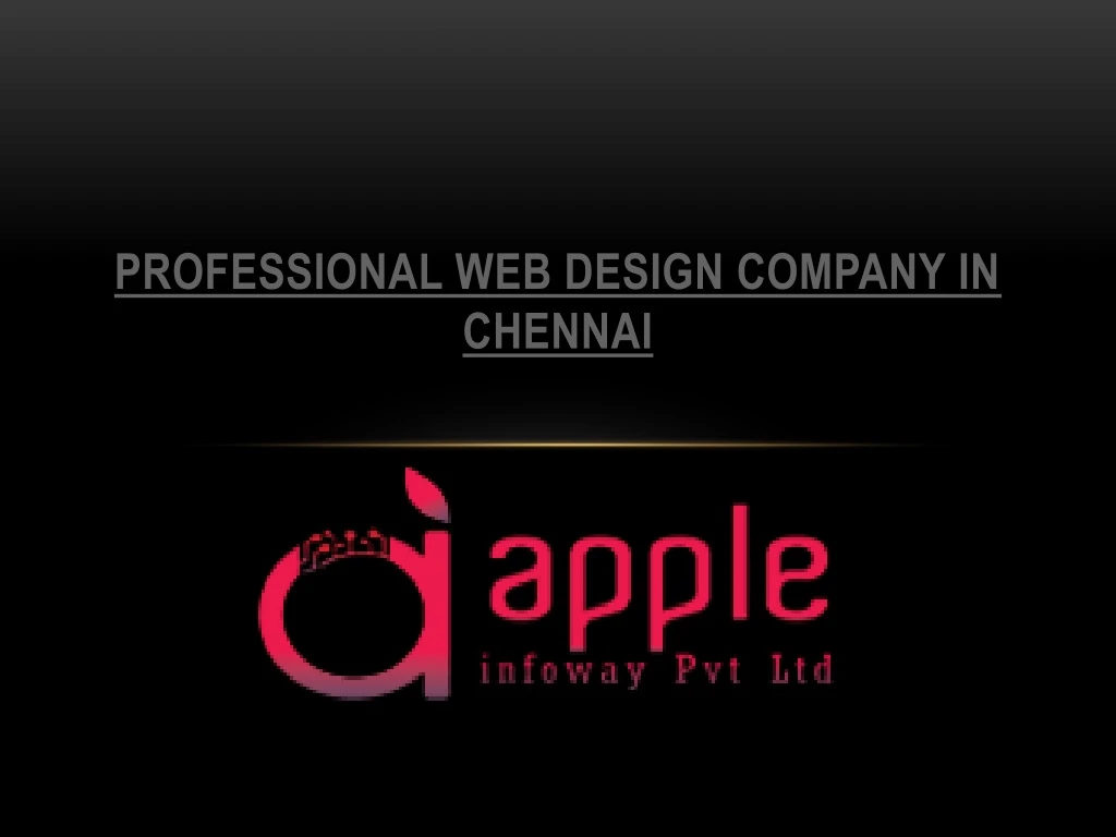 professional web design company in chennai