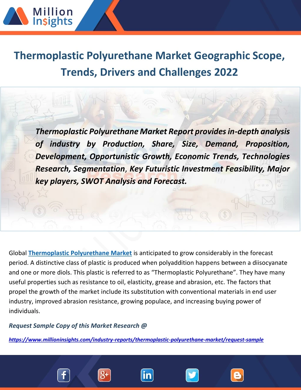thermoplastic polyurethane market geographic