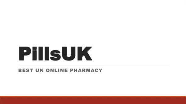 PillsUK - Best UK Online Pharmacy