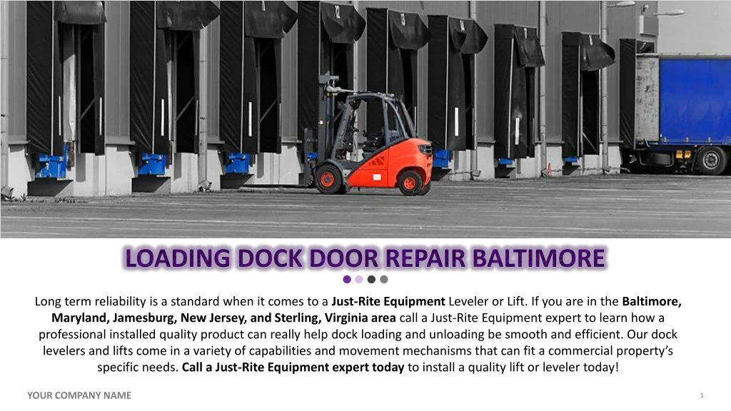 loading dock door repair baltimore