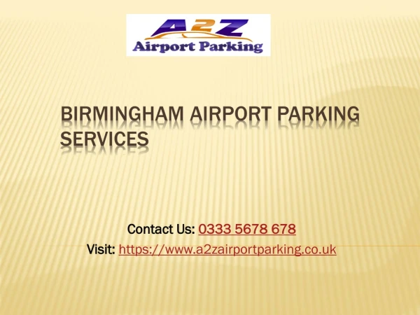 A2Z - Secured Parking at Birmingham Airport. Compare & Book 70% OFF