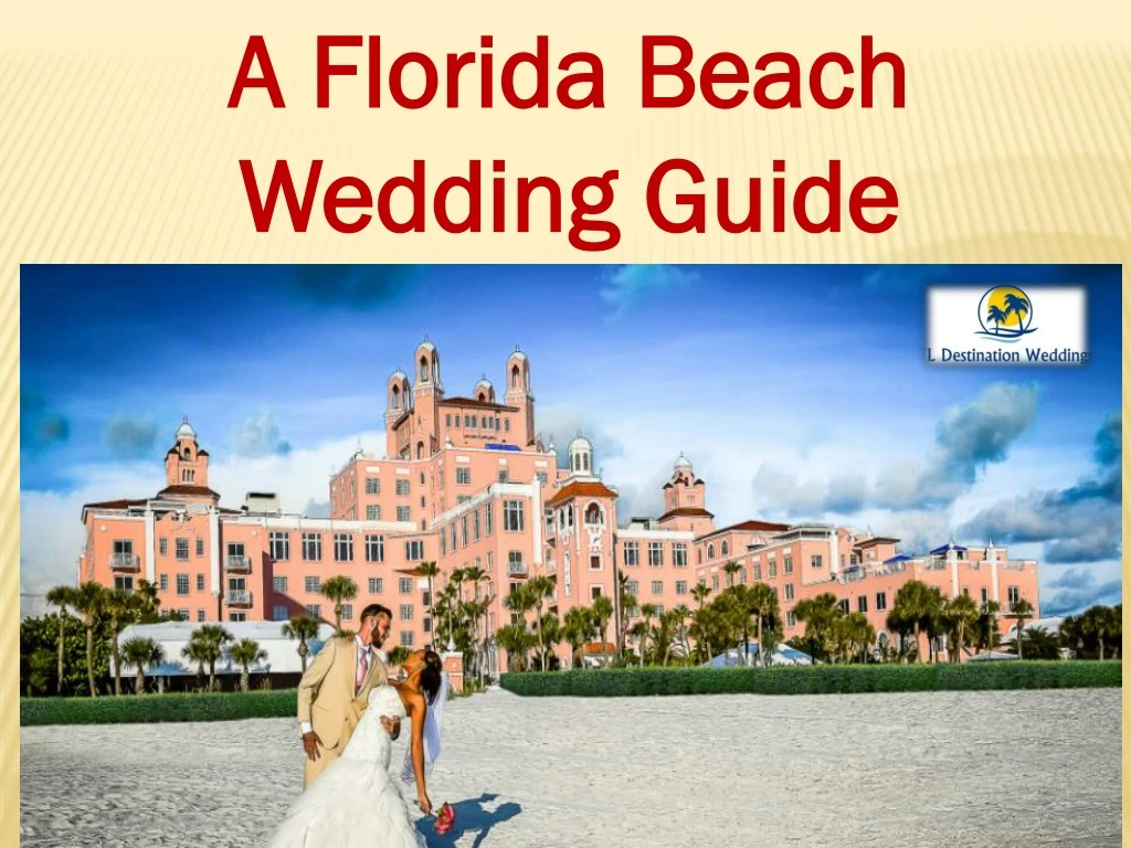 a florida beach wedding guide