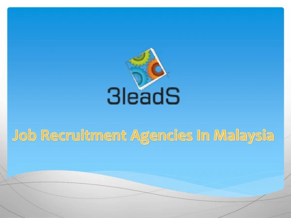 Job Recruitment Agencies In Malaysia