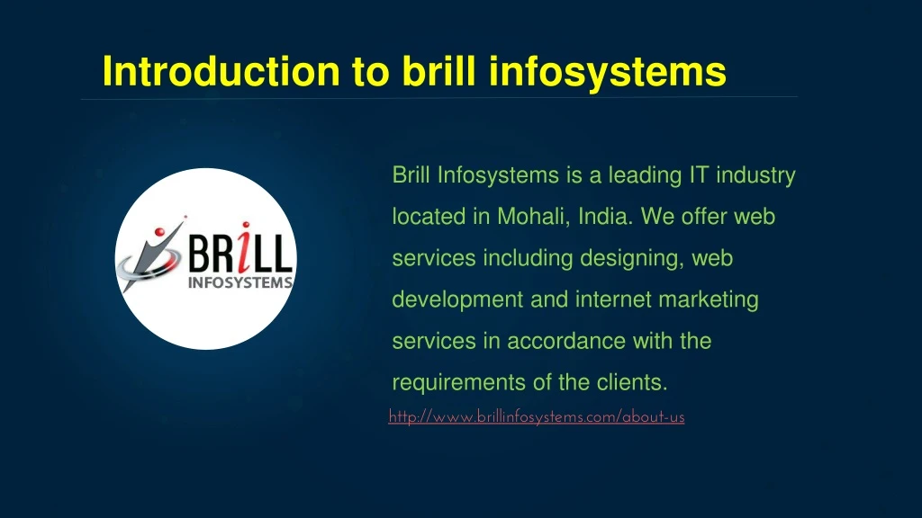 introduction to brill infosystems