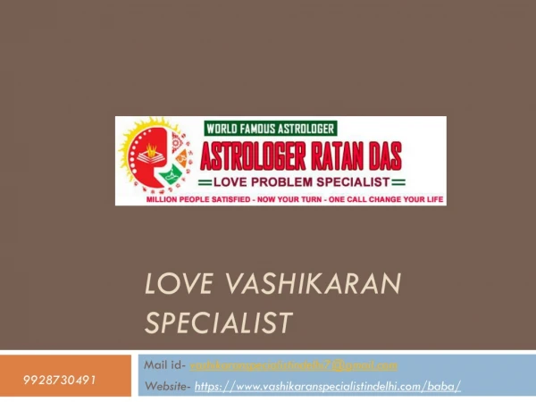 Love vashikaran specialist