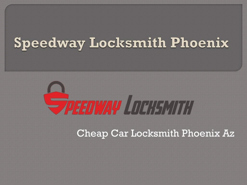 speedway locksmith phoenix