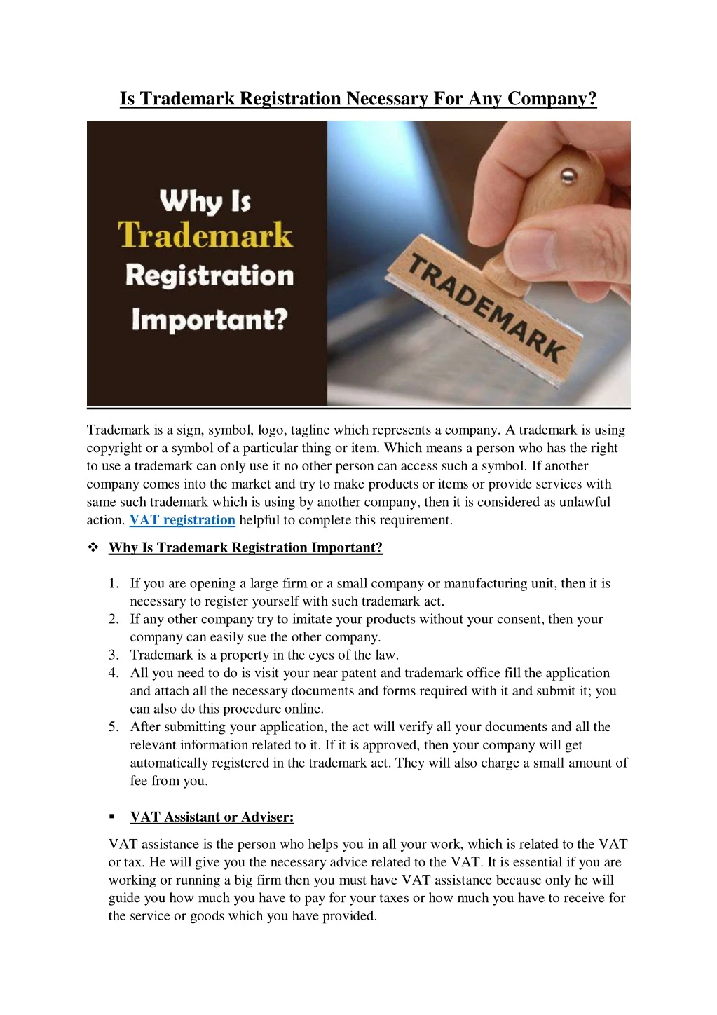 is trademark registration necessary