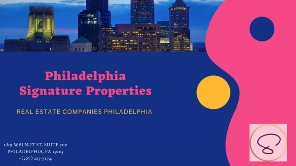 Real Estate Companies Philadelphia