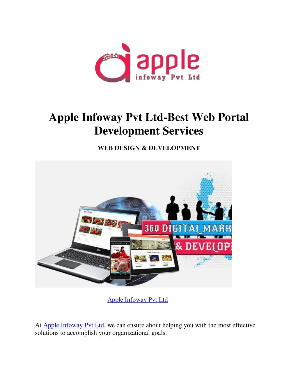 apple infoway pvt ltd best web portal development