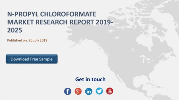 N propyl Chloroformate Market Research Report 2019 2025