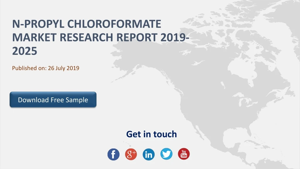 n propyl chloroformate market research report 2019 2025