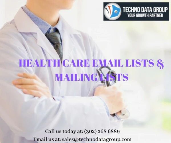health care email list|healthcare mailing list | health care database in USA