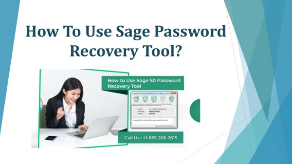 How To Use Sage Password Recovery Tool?