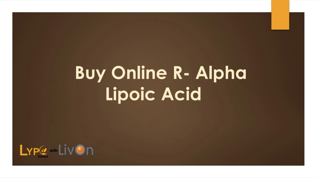 buy online r alpha lipoic acid