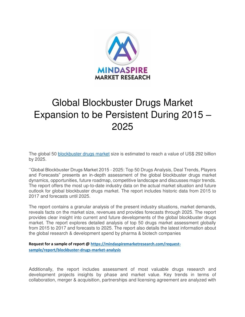 global blockbuster drugs market expansion