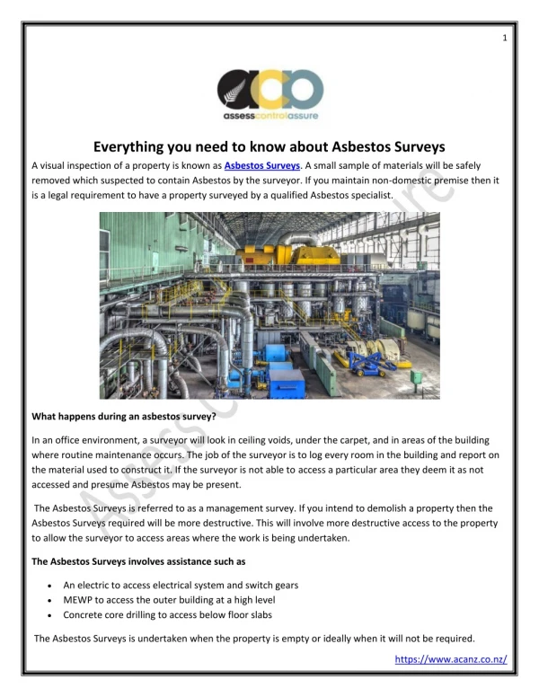 Everything you need to know about Asbestos Surveys
