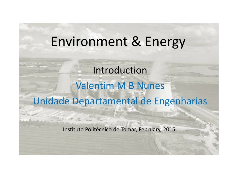 environment energy