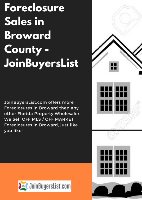 Foreclosure Sales in Broward County - JoinBuyersList