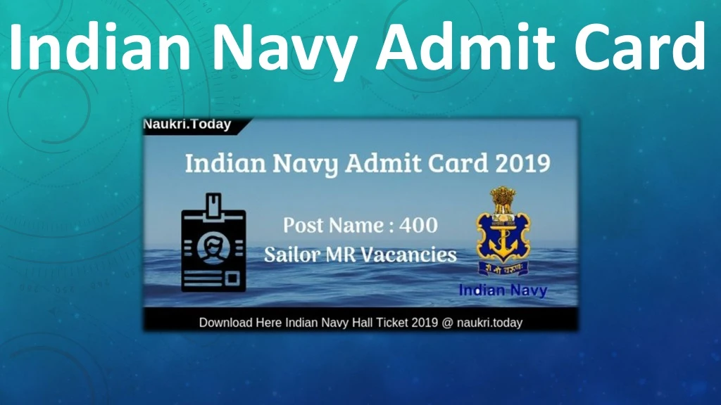 indian navy admit card