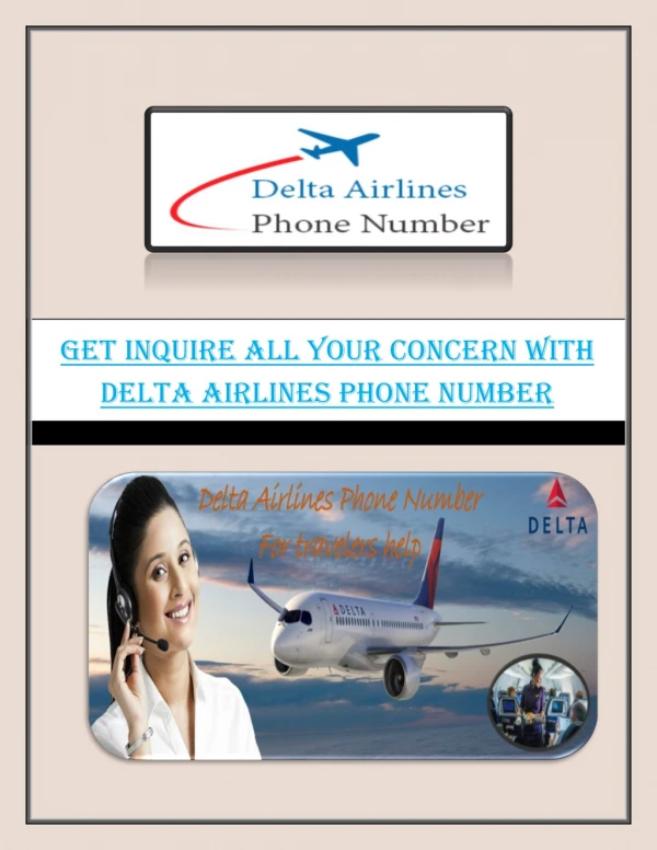 Get Inquire All Your Concern with Delta Airlines Phone Number