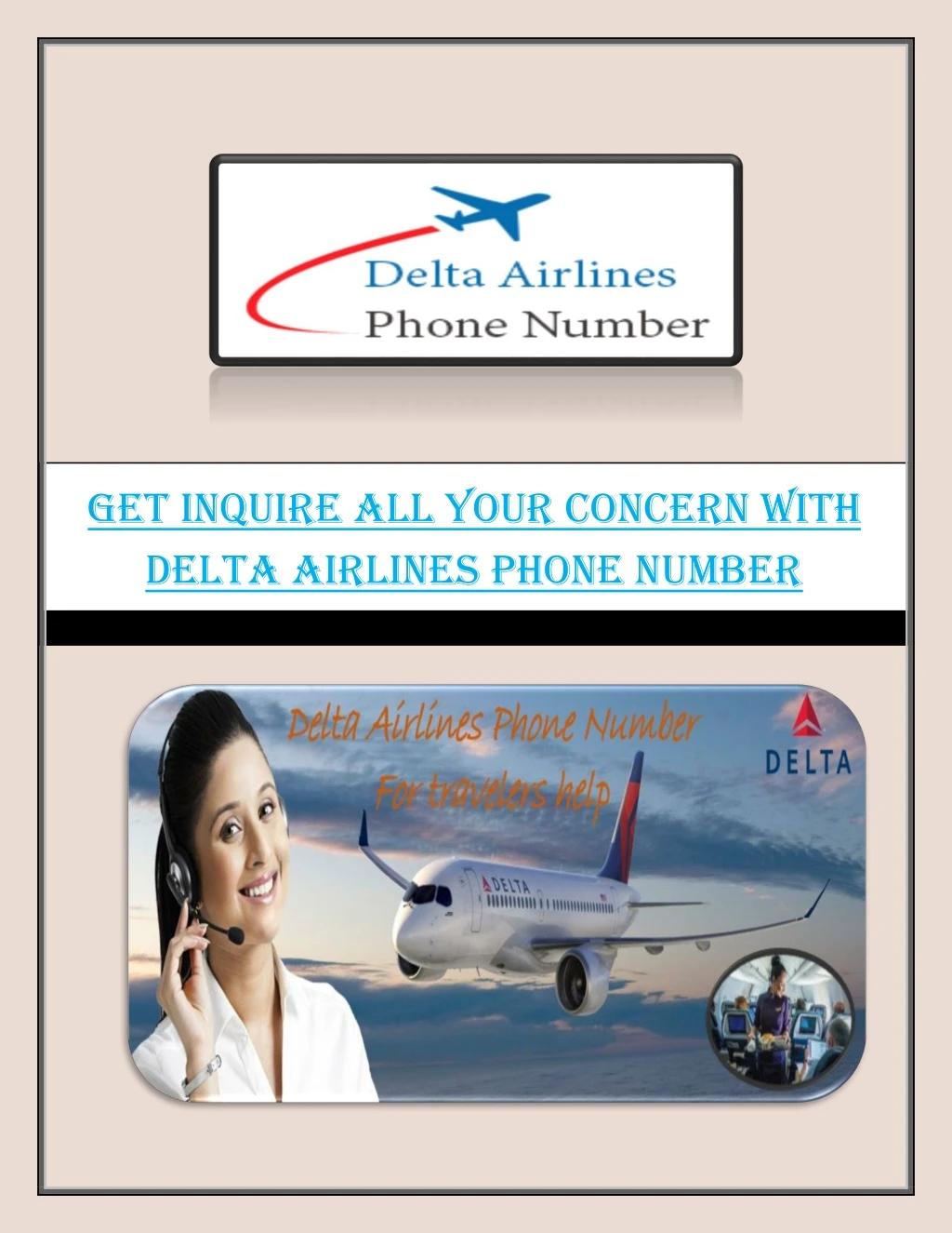 get inquire all your concern with delta airlines
